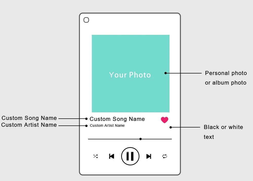 Personalized Spotify Keychain โ Custom Acrylic Music Plaque with Photo & Song โ Unique Gift Keyring