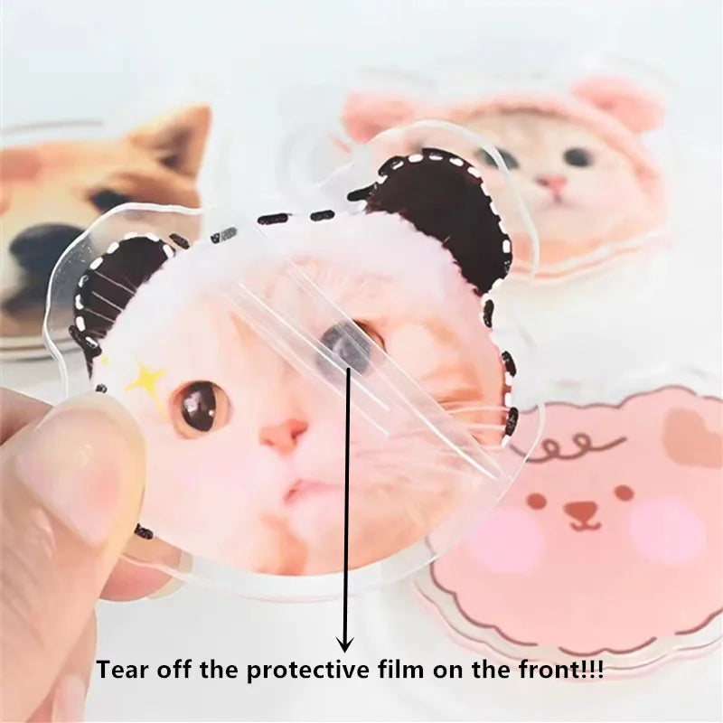 Custom Acrylic Fridge Magnets – Personalized Photo Stickers of Kids, Pets, Stars, or Anime Figures